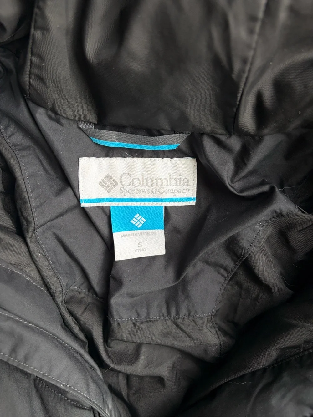 Columbia Black Hooded Quilted Puffer Jacket - Girls